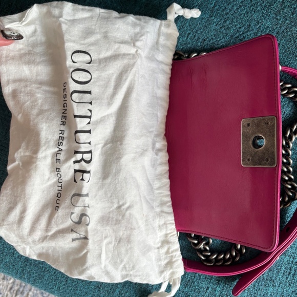 Chanel authentic small velvet pink boy bag - Picture 6 of 16